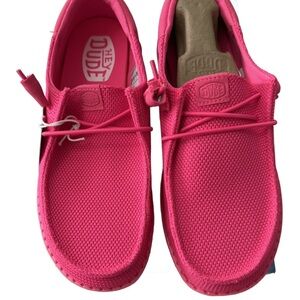 Hey Dude Wendy Funk Mono Slip-On Sneakers in Electric Pin. W7 NWB